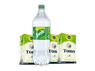 SPRITE 2,25L + 3 VINOS TORO BLANCO