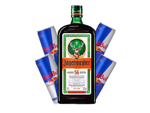 JAGERMEISTER + 4 RED BULL 250ML