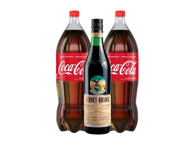 FERNET BRANCA 750ML + 2 COCA COLA 2,25L