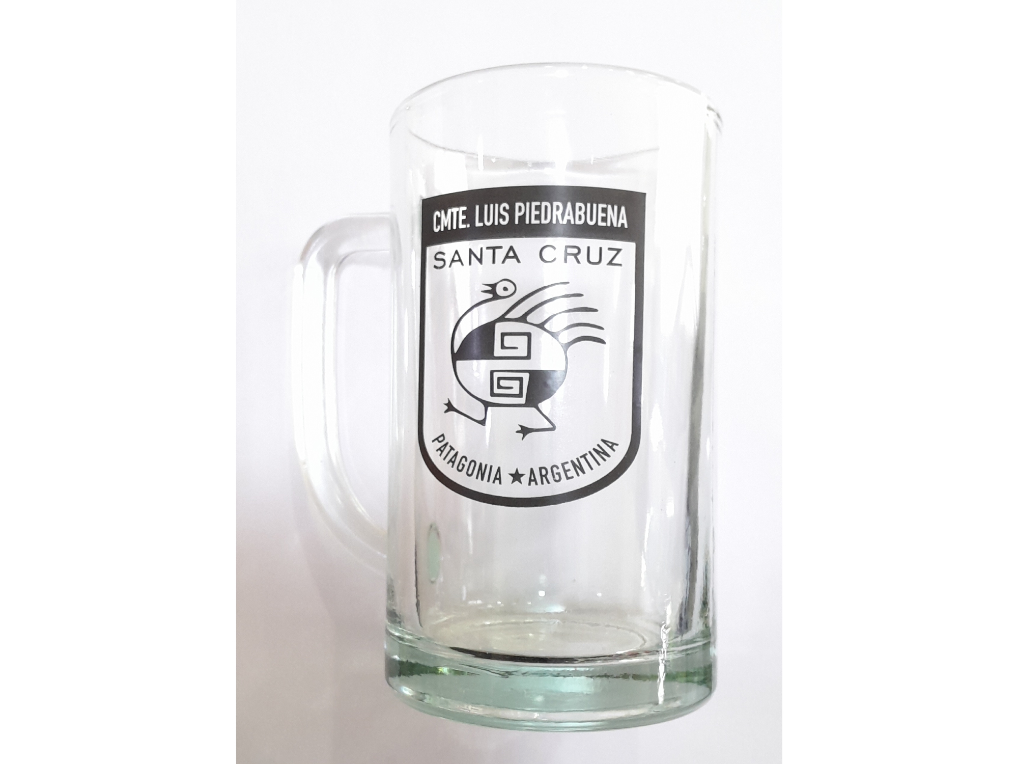 Chop vidrio Recuerdo de Piedra Buena