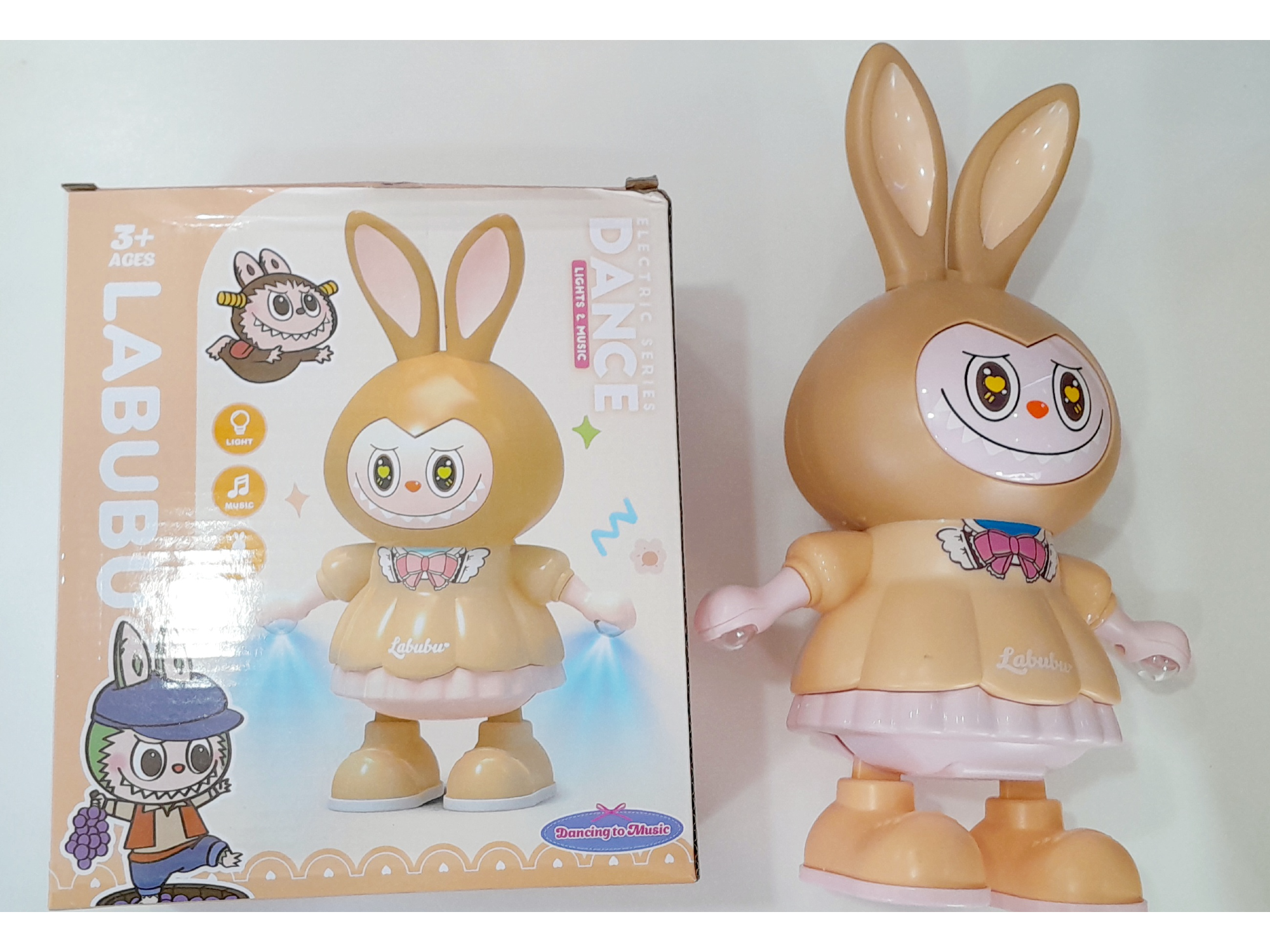 Juguete La Bubu con sonido y movimiento funciona a pilas AA