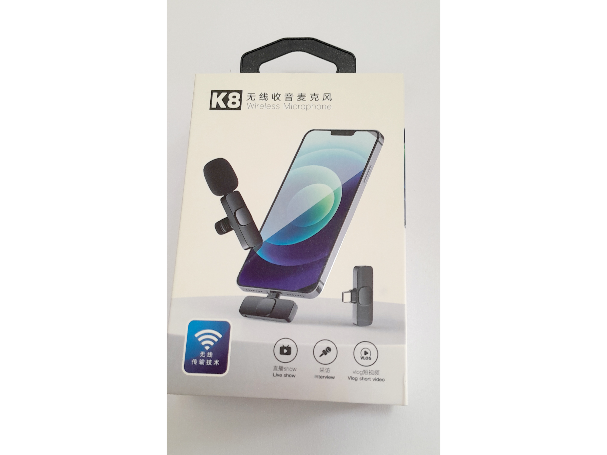 Microfono inalambrico corbatero alcance 20mt Plug and Play