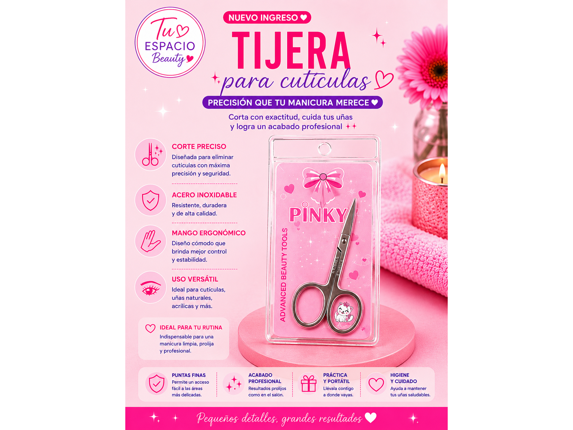 Tijera para cutículas