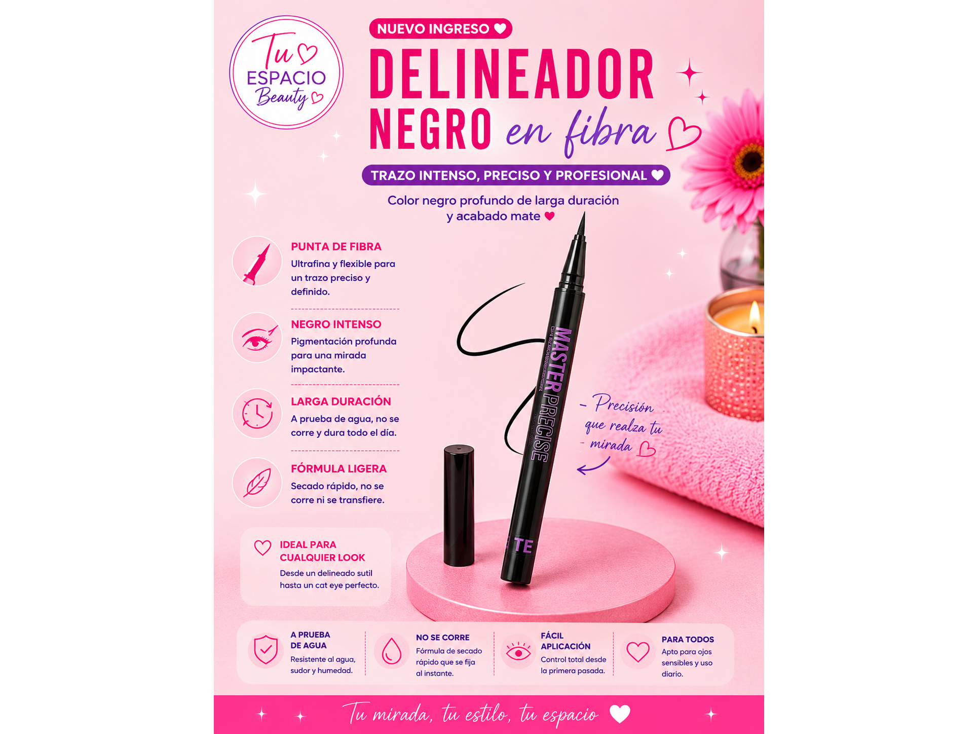 Delineador en fibra