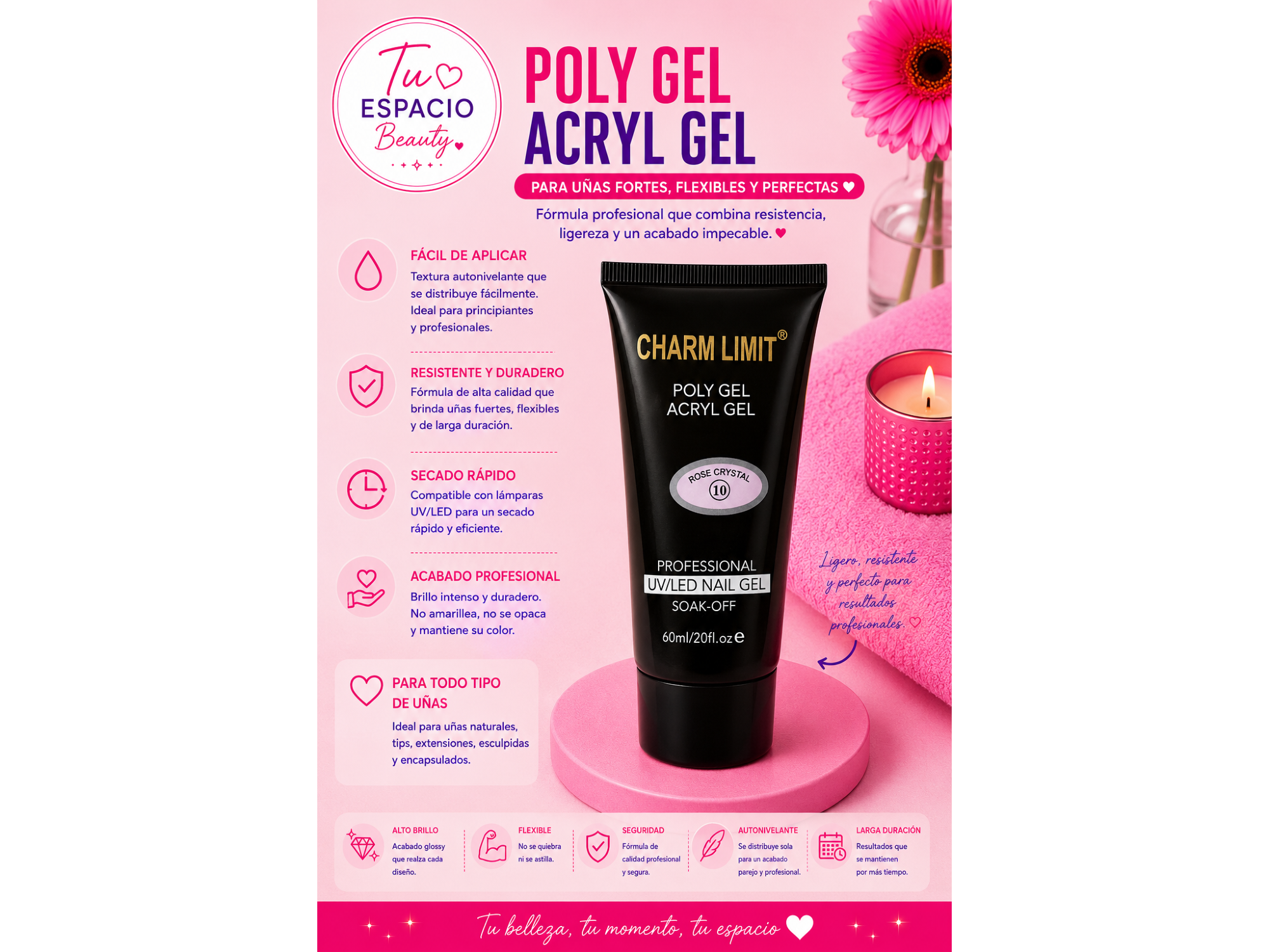 Poly gel charm limit ROSA