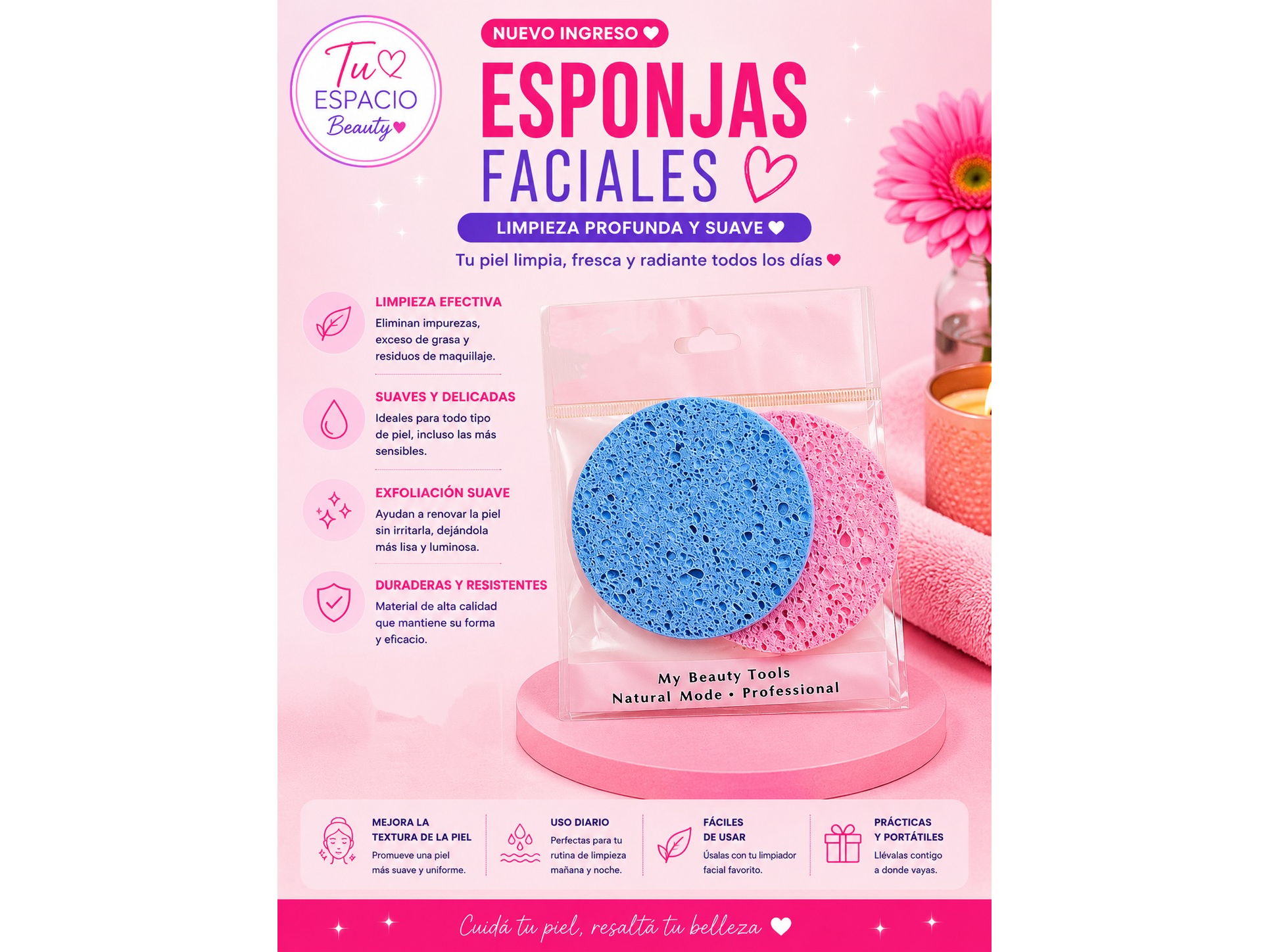 Esponja exfoliante