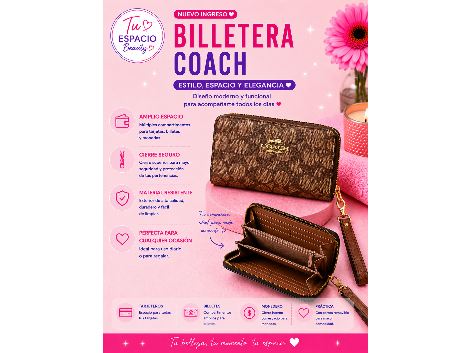 Billetera marrón