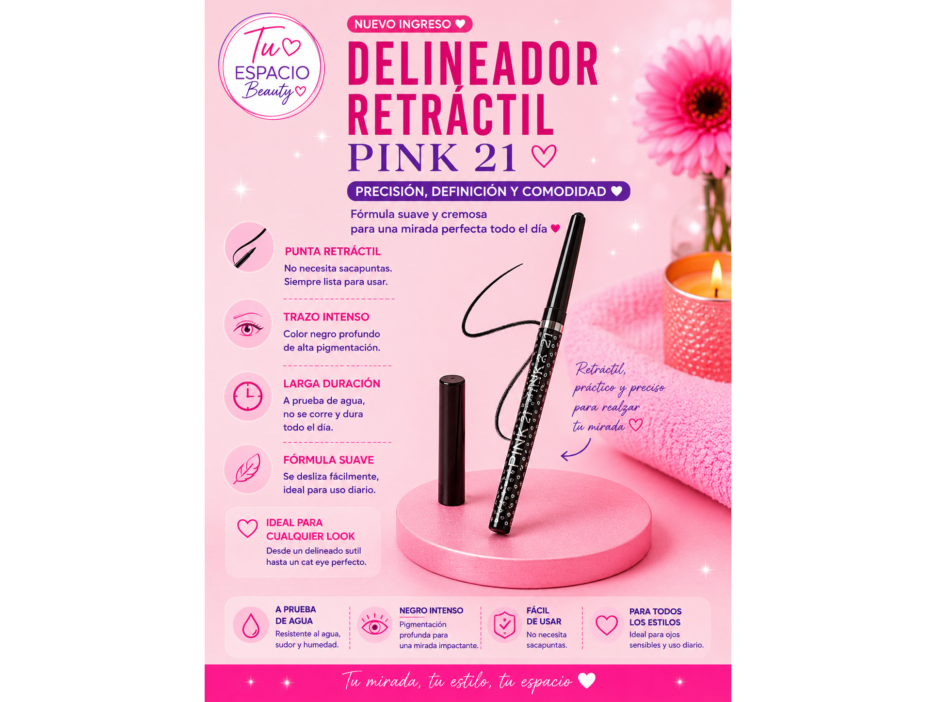 Delineador retráctil