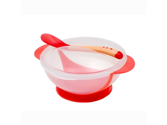 DISPITA PLATO C/ TAPA Y CUCHARA Y SOPAPA ANTICAIDA