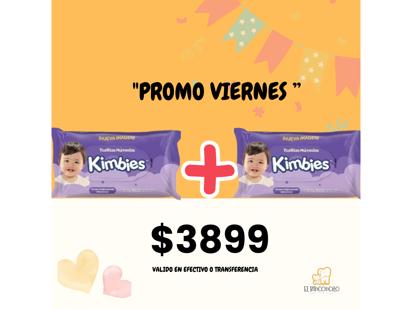 TOALLAS HUEMDAS KIMBIES X 48 U (2X1)