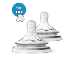 AVENT TETINAS 2.0 NATURAL BLISTER X2 FLUIR MEDIO (3M+) SCF043/27