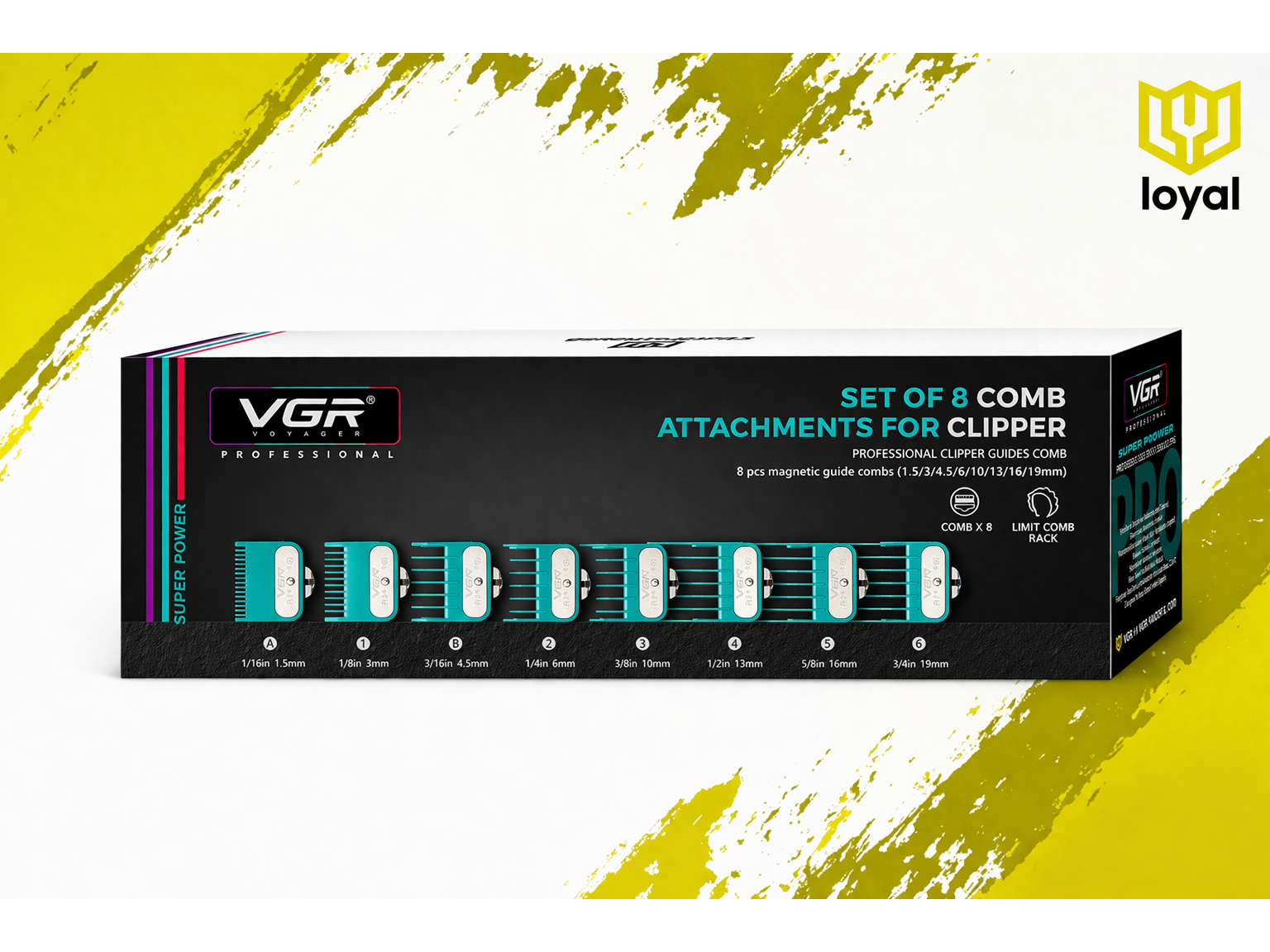 Set Alzas Metalicas x 8uni. VGR V-891 (N° 0,5 al N° 6)