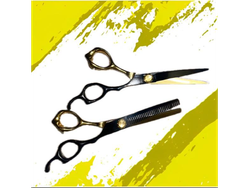 Combo de Tijeras Bicolor Acero 420 GENERICAS