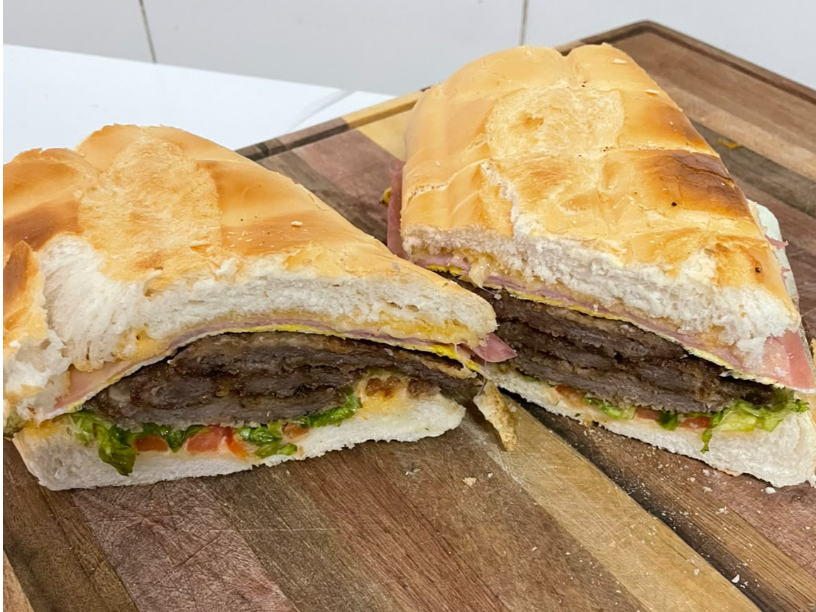 Milanesa completa de Sazon al Vacio
