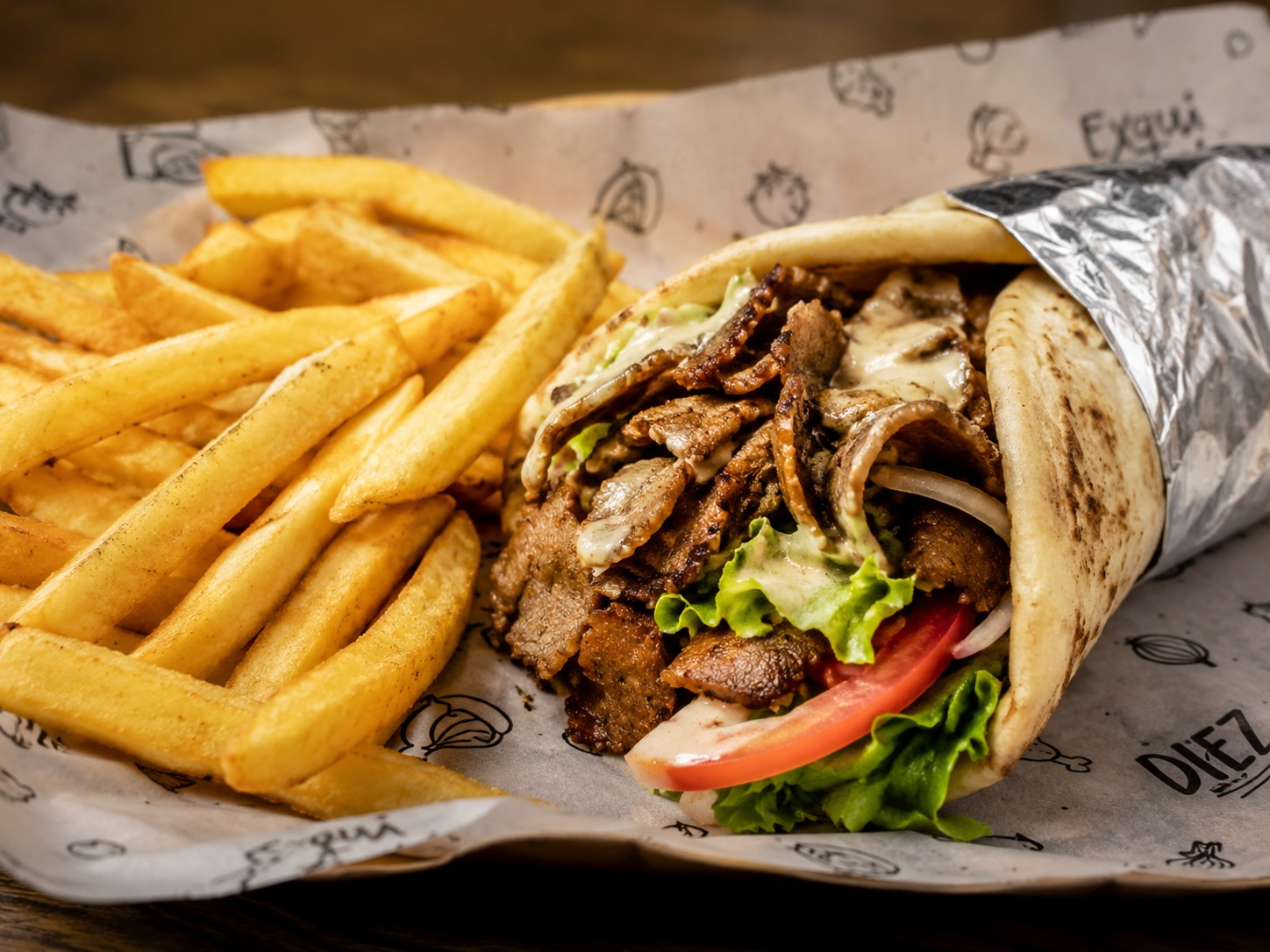 Shawarma de cerdo (pernil)