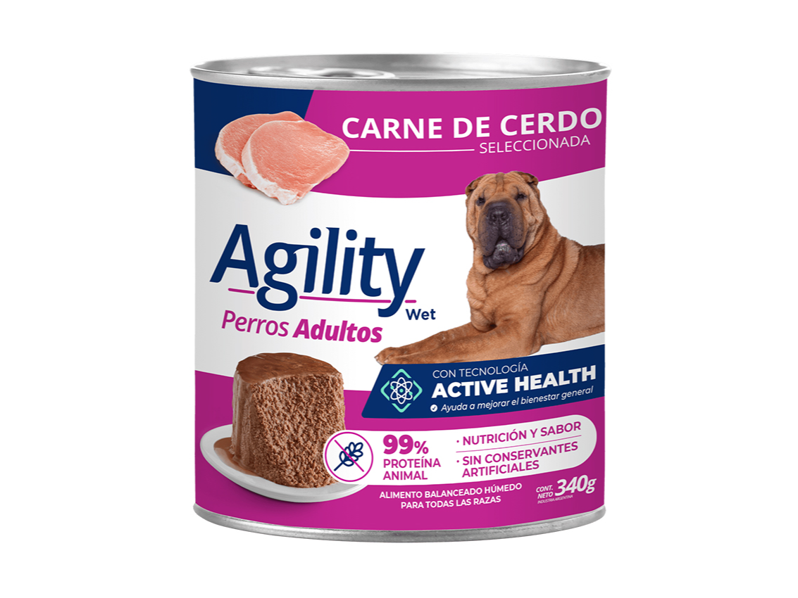 Sieger Agility Lata Perros Adultos x340g. Carne de Cerdo