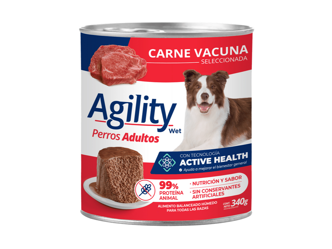 Sieger Agility Lata Perros Adultos x340g. Carne Vacuna