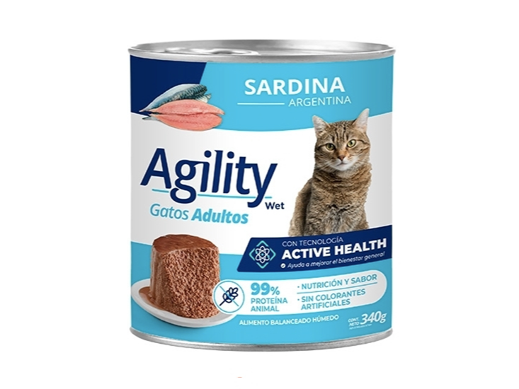 Sieger Agility Lata Gatos x340g. Sardina