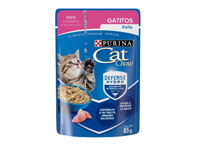 Cat Chow Pouch Gatitos Pollo x85g.