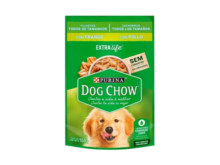 Dog Chow Pouch Cachorros Pollo x100g.