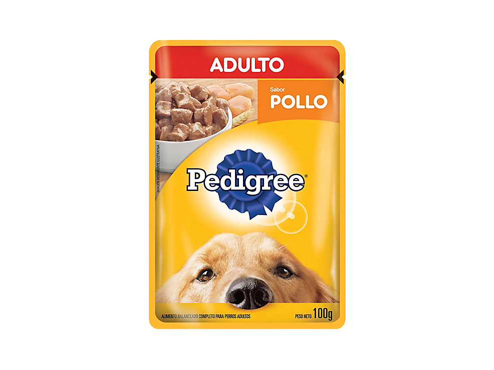 Pedigree Pouch Adultos Pollo x100g.