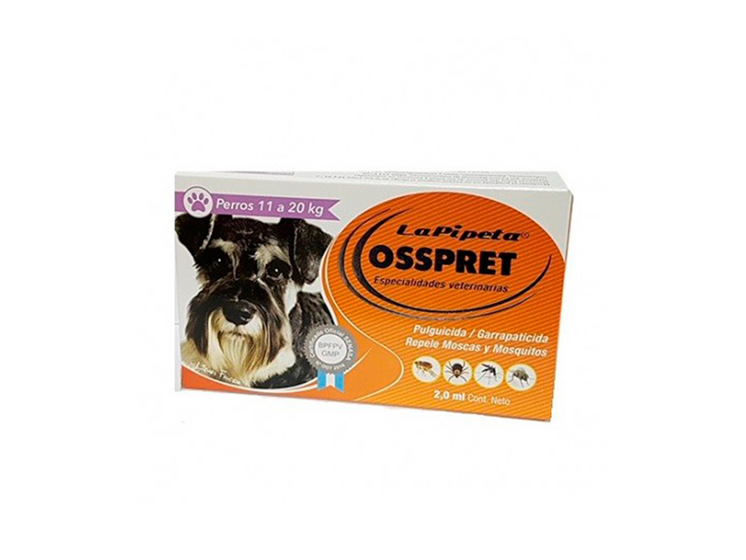 Osspret Pipeta Perros 11 A 20kg.