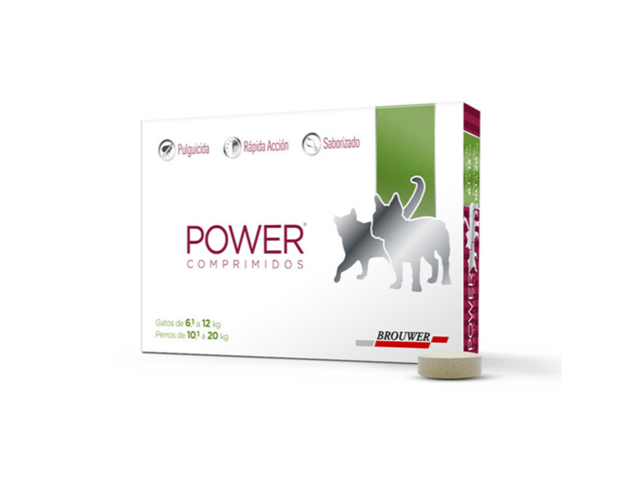 Power Comprimidos - Perros 10.1 a 20kg. - Gatos 6.1 a 12kg.