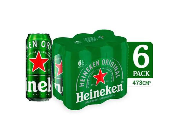 Six Pack  Heineken 473 cc