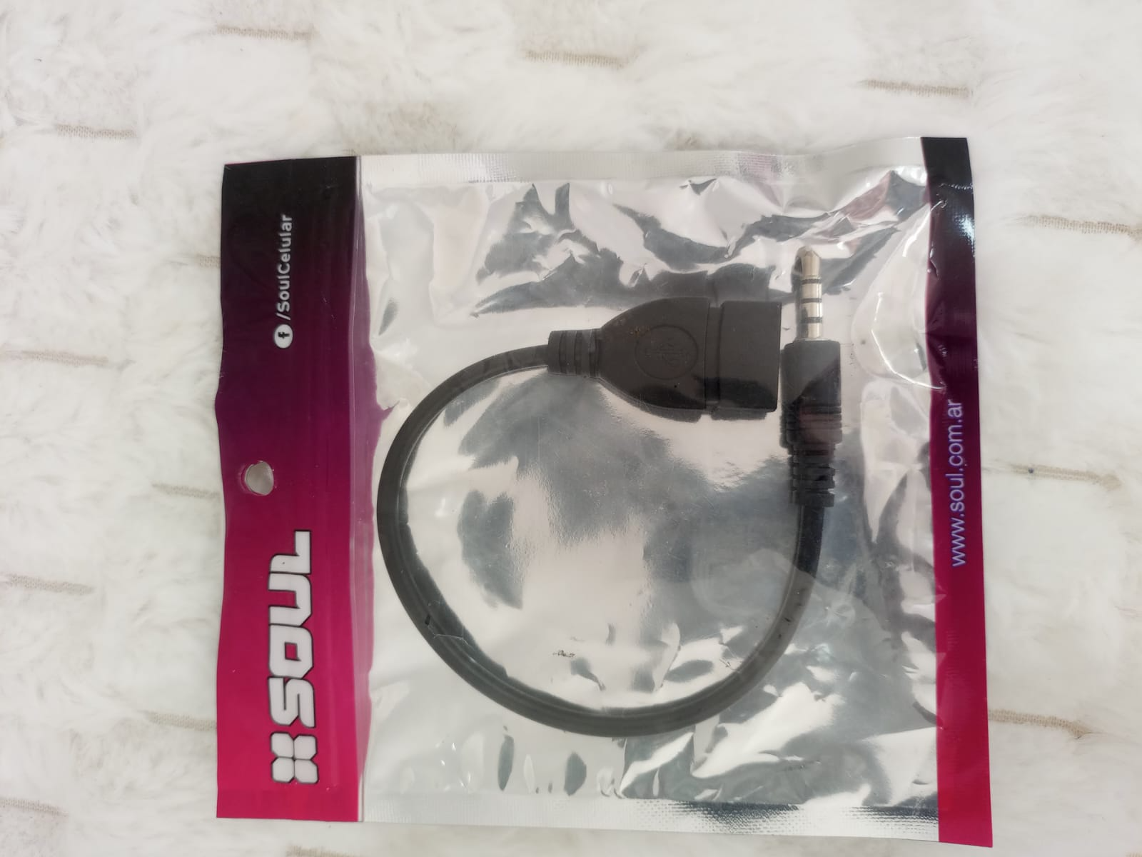 Adaptador hembra USB A a plug 3.5 mm