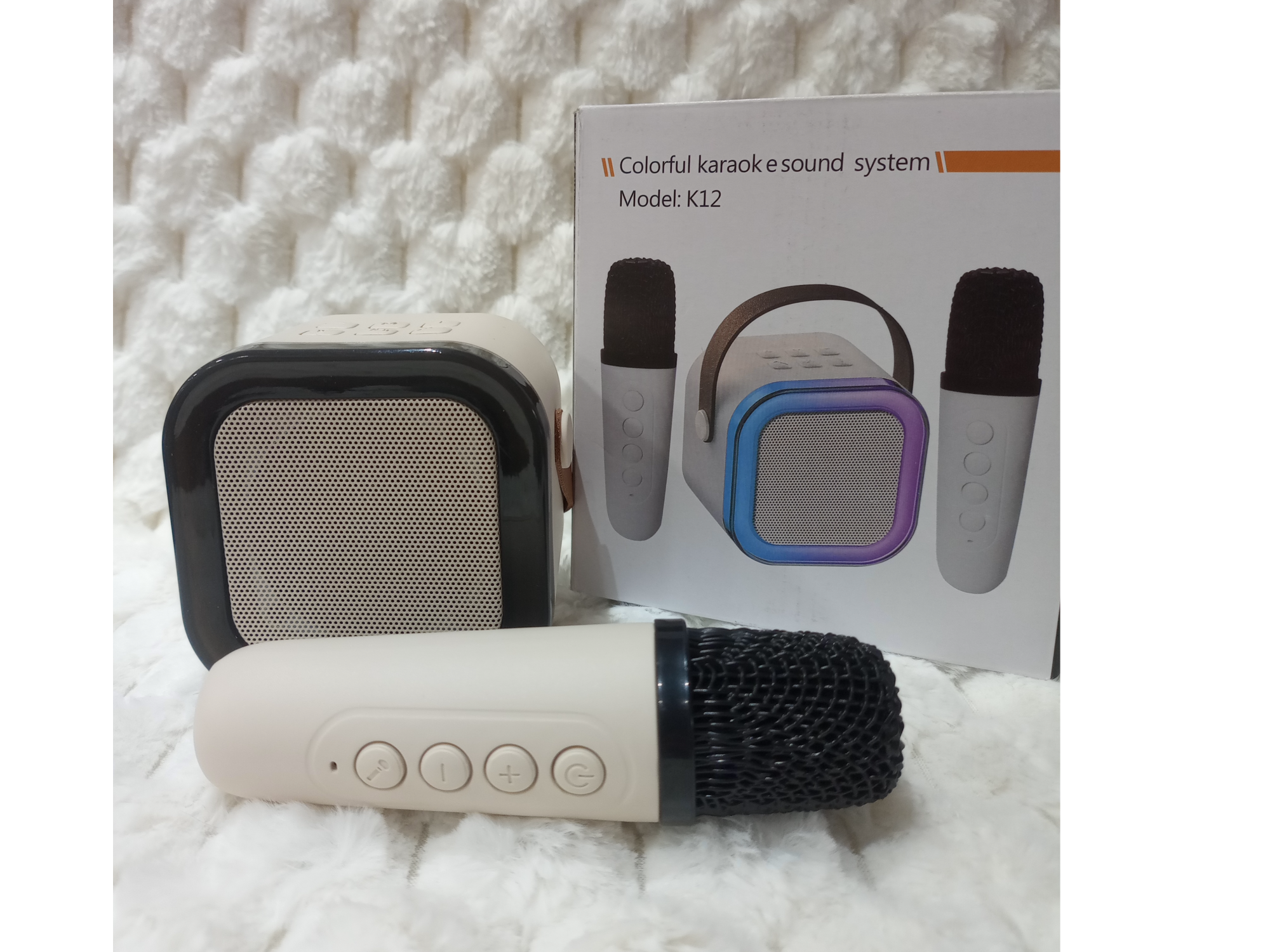 Parlante Bluetooth Portatil Usb Con Microfono Karaoke K12
