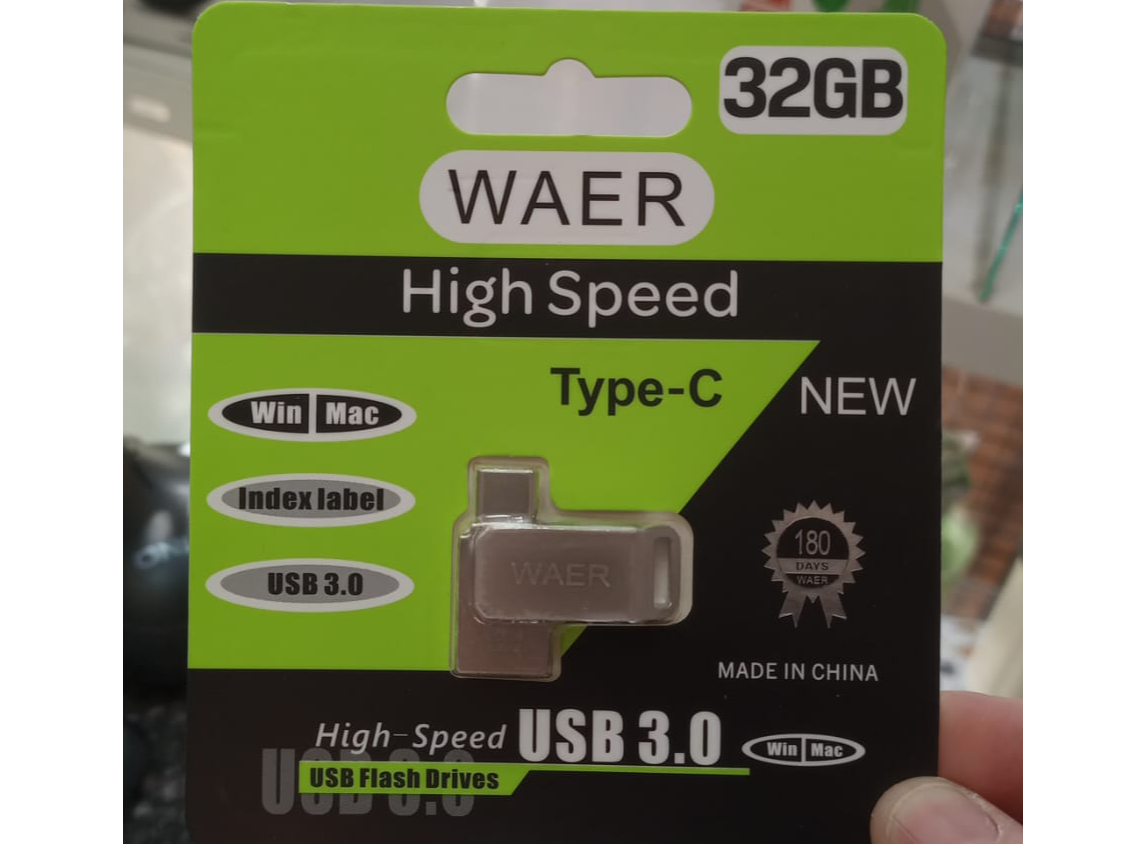 Pendrive WAER 32GB dual