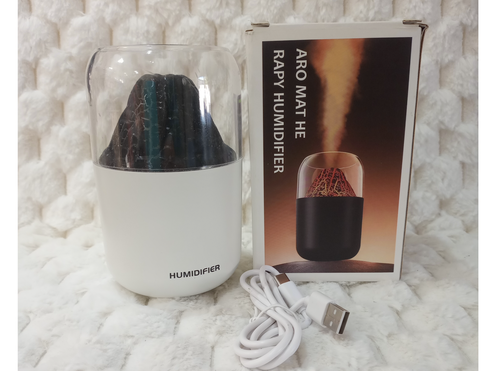 Difusor De Aromas Humidificador USB Volcan Lava