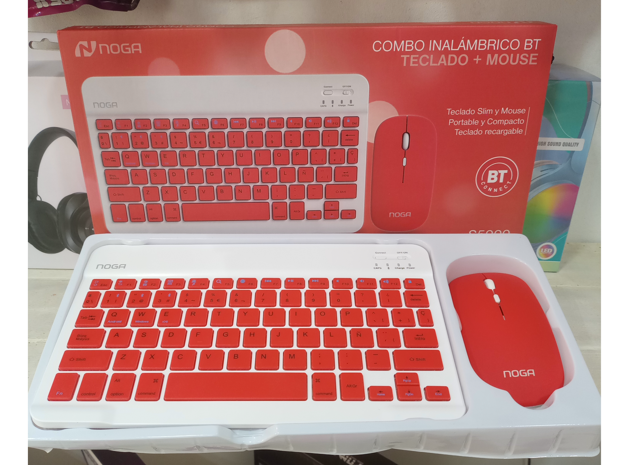 NOGA COMBO INALAMBRICO BT - TECLADO + MOUSE