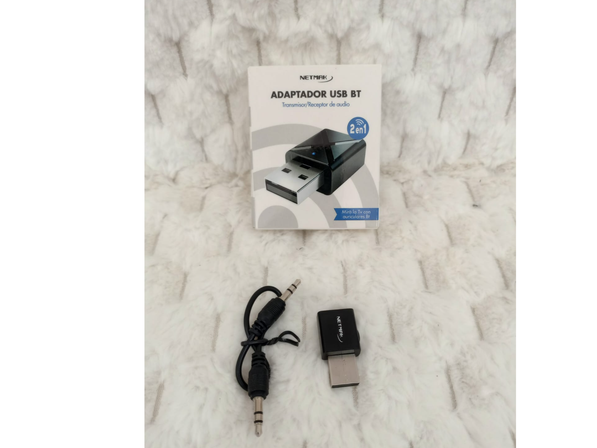 Adaptador USB bluetooth netmak Transmisor/receptor de Audio.