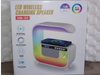 Lampara Rgb Cargador 15 W Alarma Parlante Bt