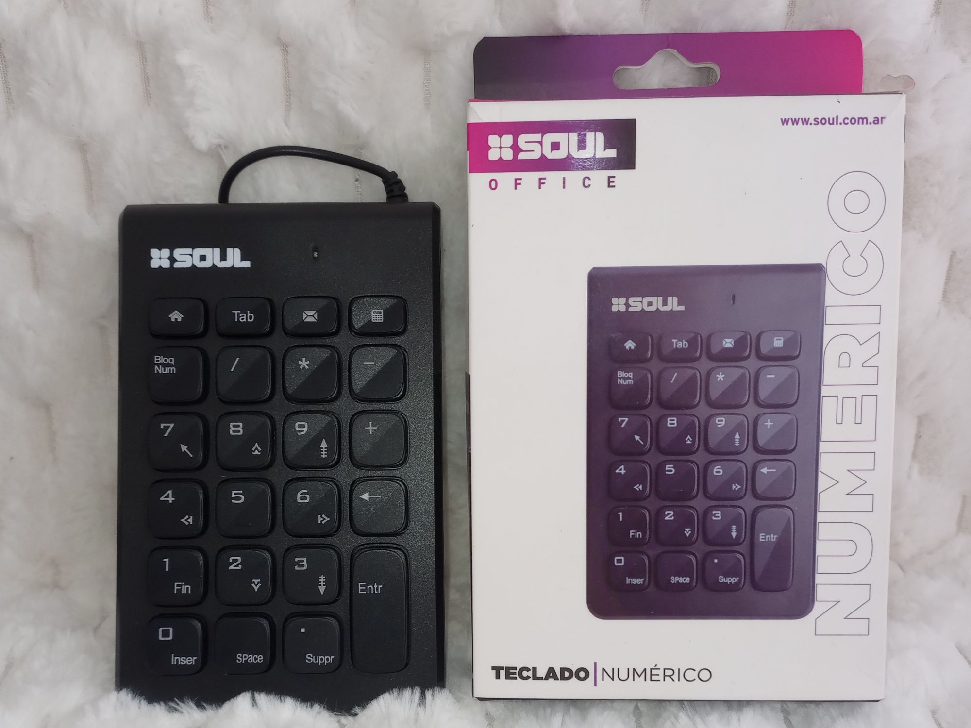 Teclado Numerico Usb 23 Teclas Soul Office K50 Pc Notebook