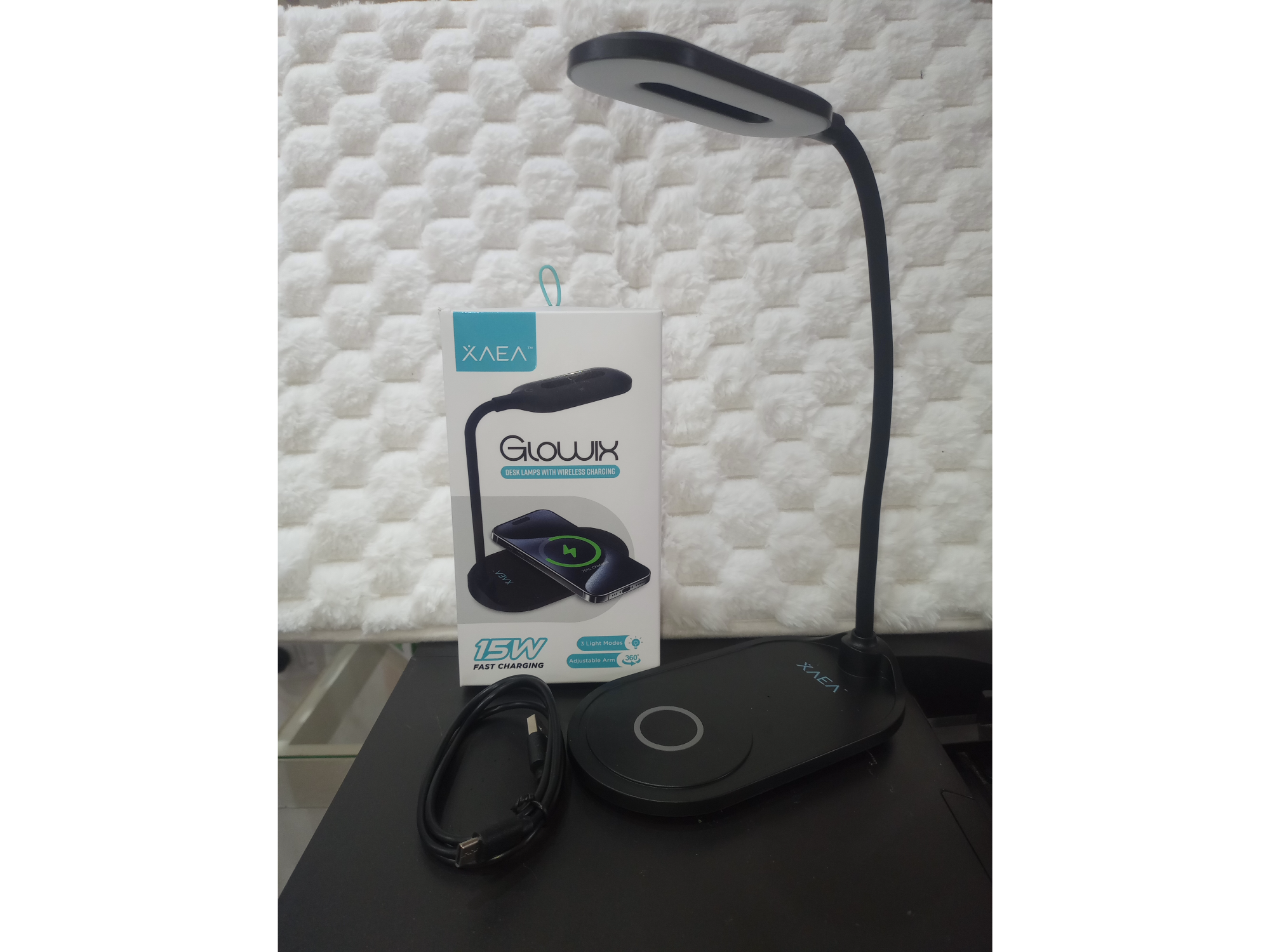 Lampara Led Para Escritorio Con Carga Inalambrica Celular