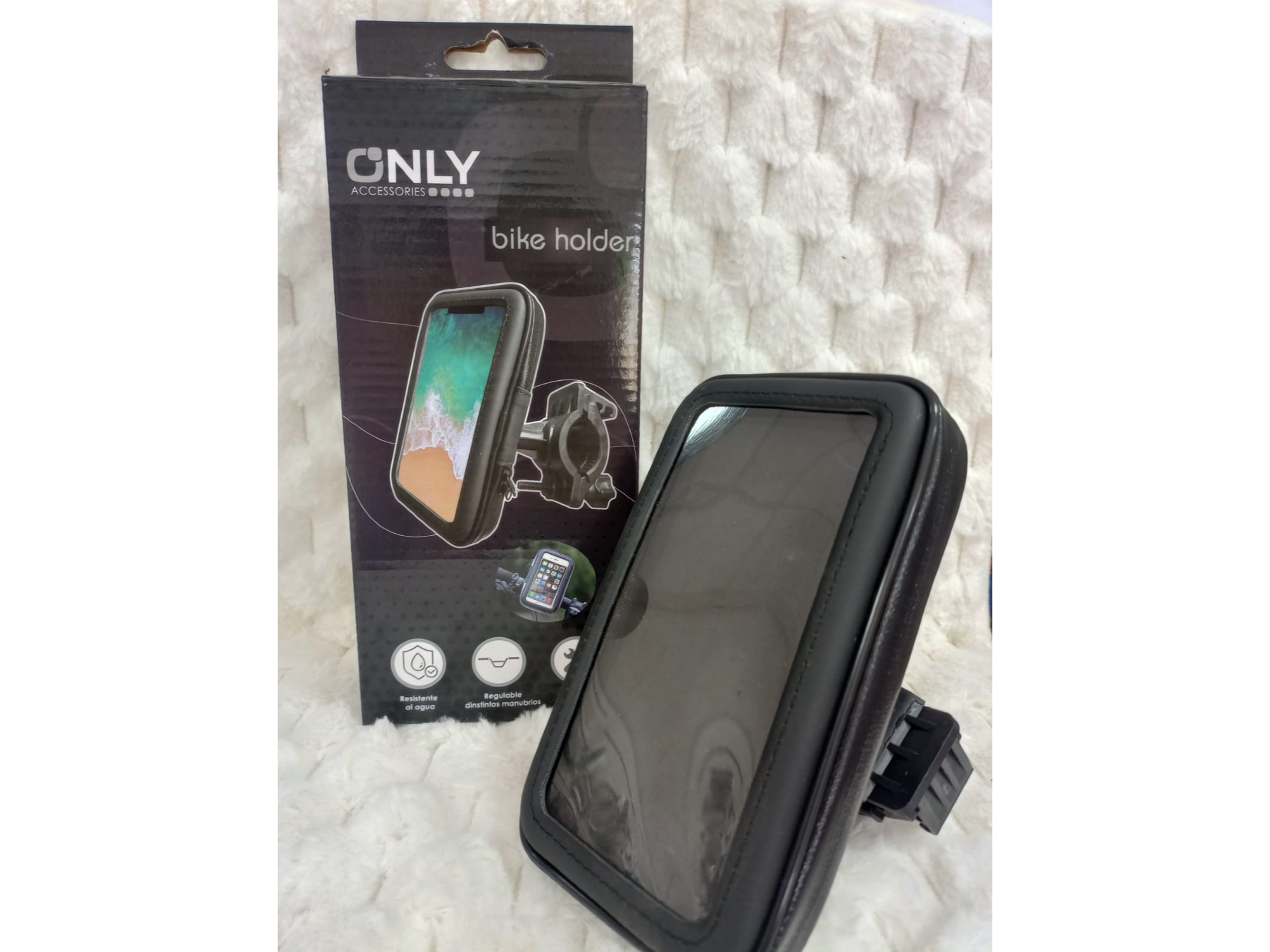 Soporte de celular para motos y bicicleta resistente al agua