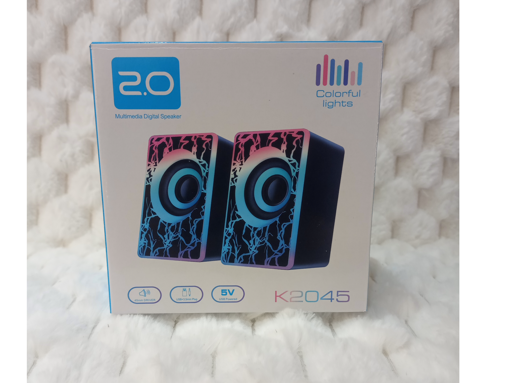 Parlantes Para Pc Doble Show Led Potencia 3w X2 Altavoces