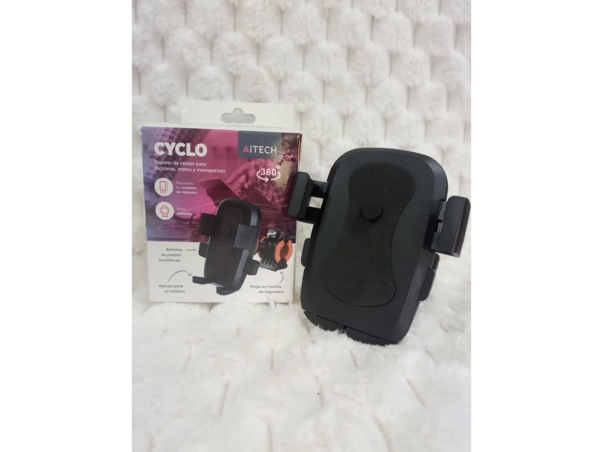 Soporte de celular para bicicleta, motos y monopatin