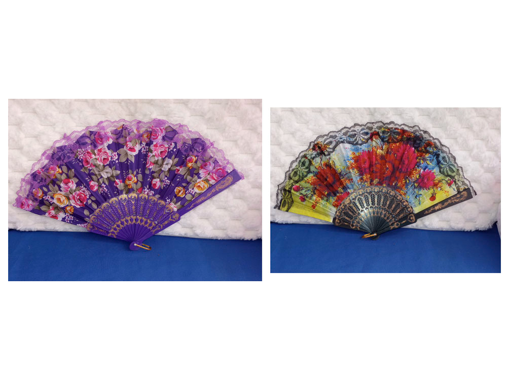 Abanicos de Tela Estampada