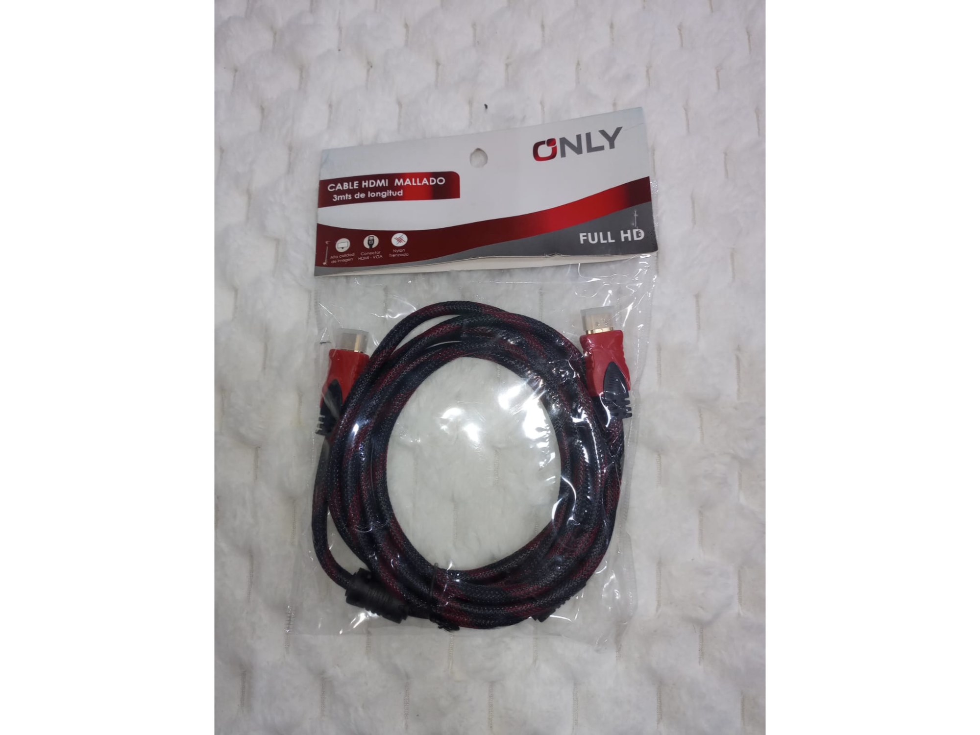 Cable HDMI mallado 3m