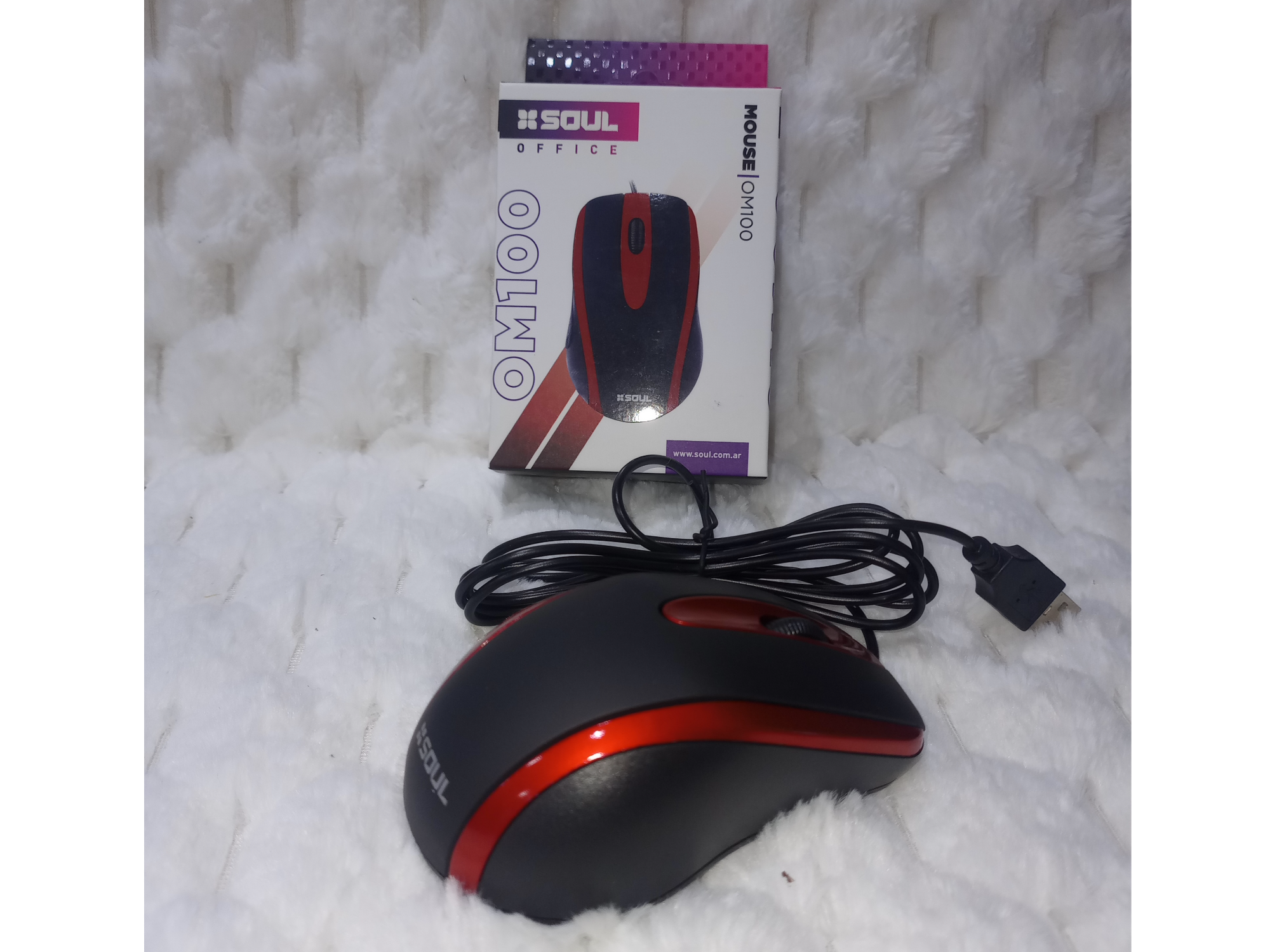 MOUSE USB SOUL OM100