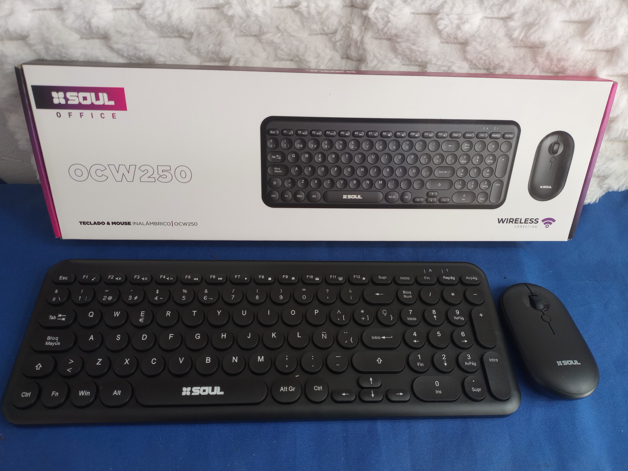 Combo Teclado Y Mouse Inalámbrico Soul Ocw 250