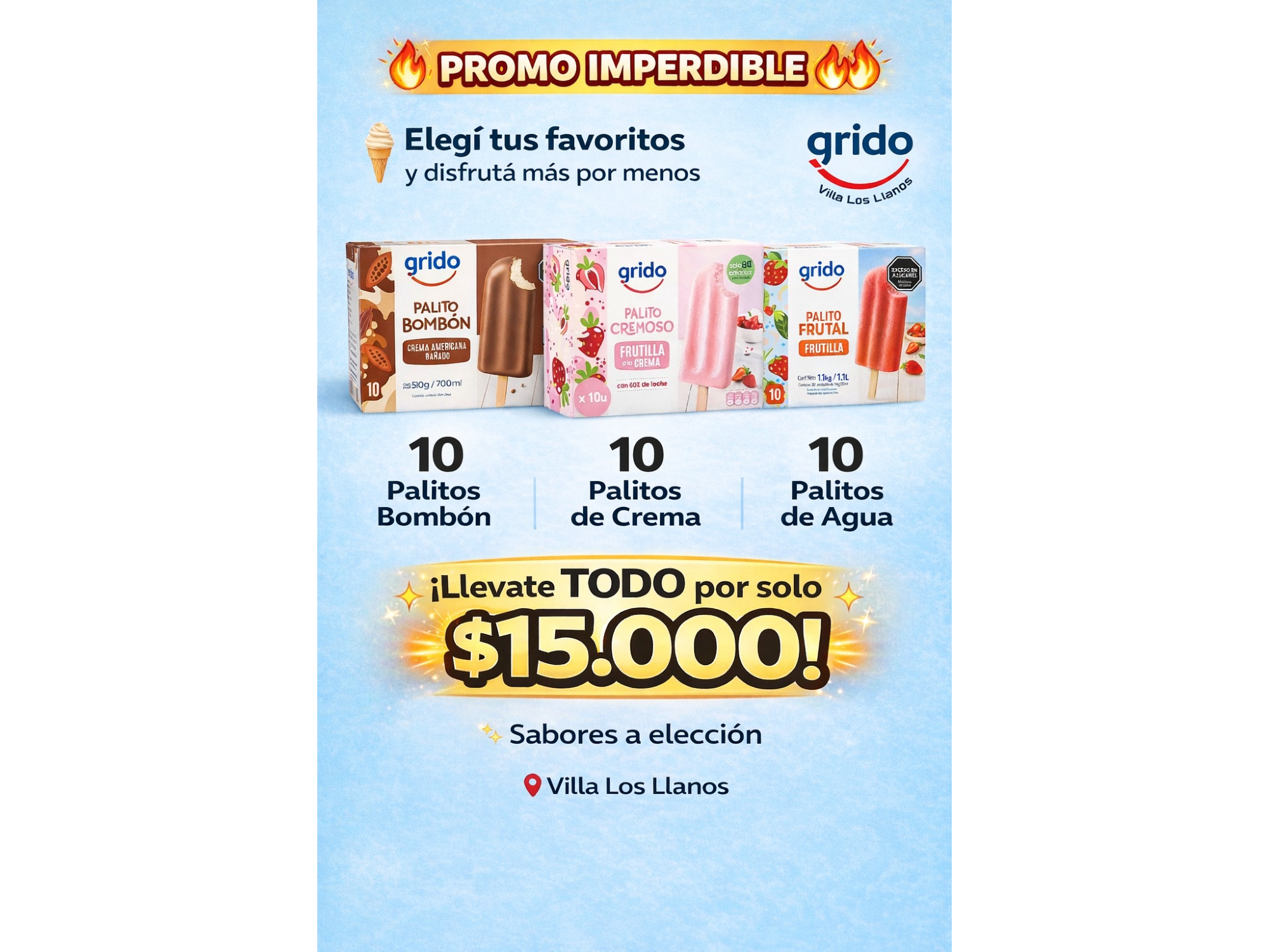 PROMOS PALITOS X10