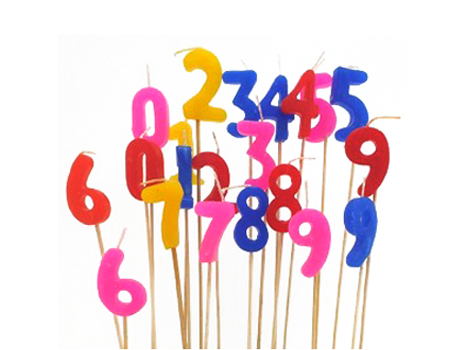 Velas de Numeros