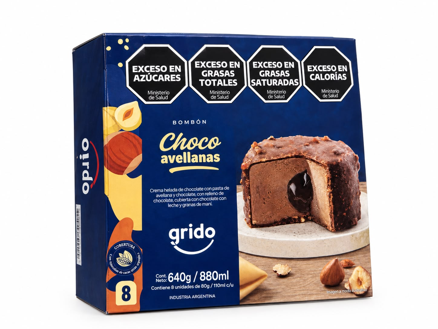 Caja Bombon Choco Avellanas x8