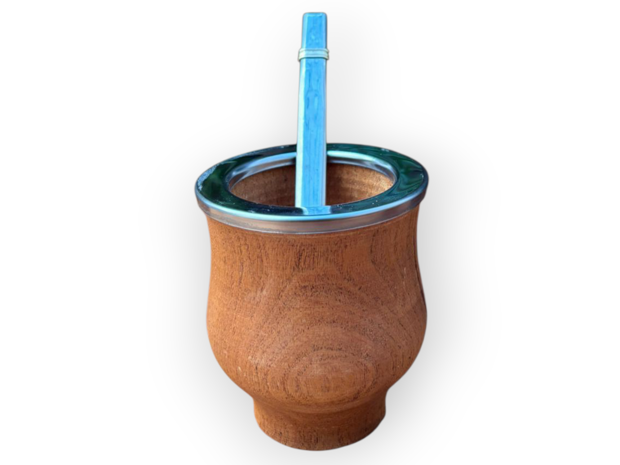 Mate camionero de algarrobo con virola