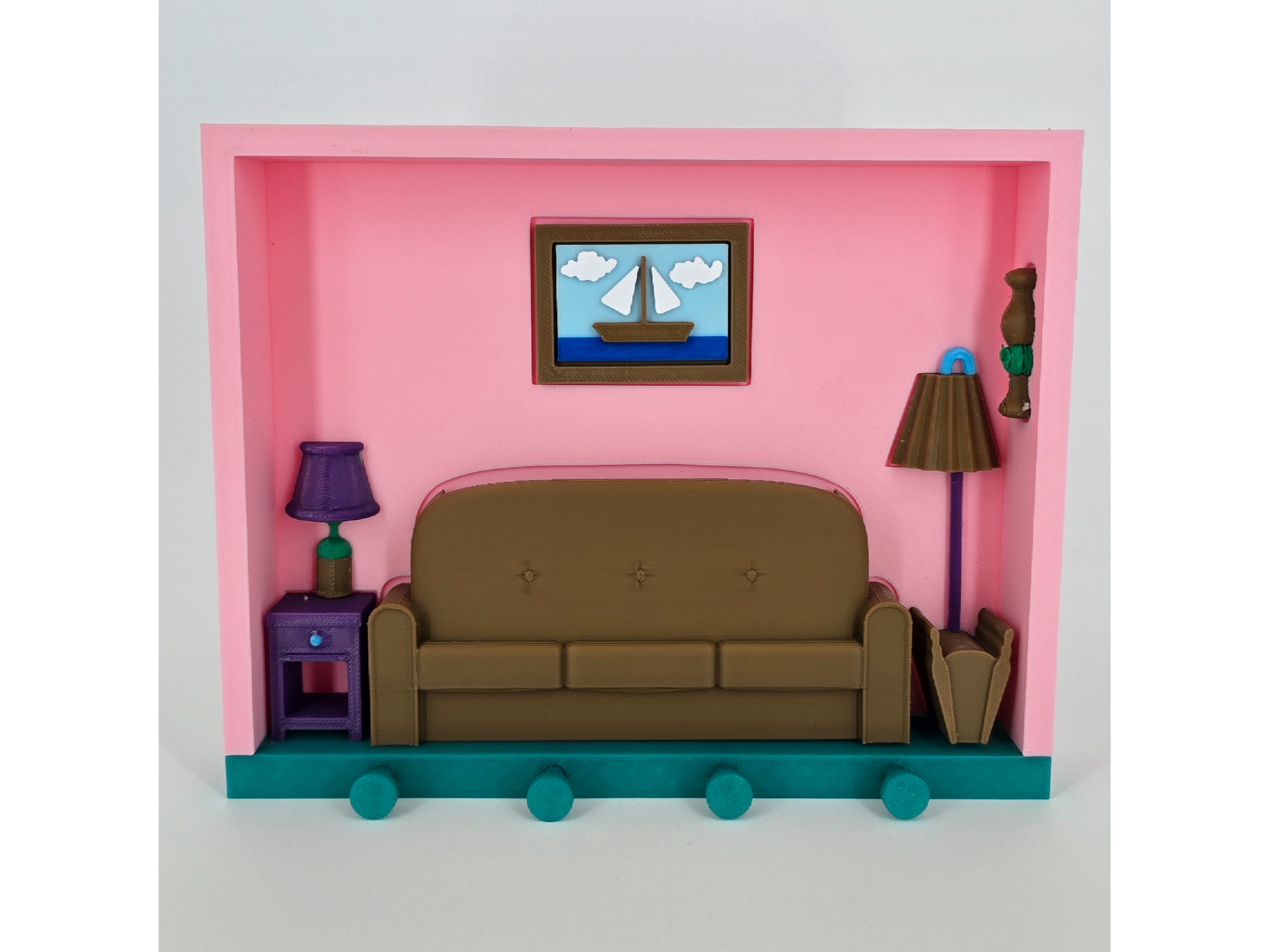 Portallaves living Los Simpsons
