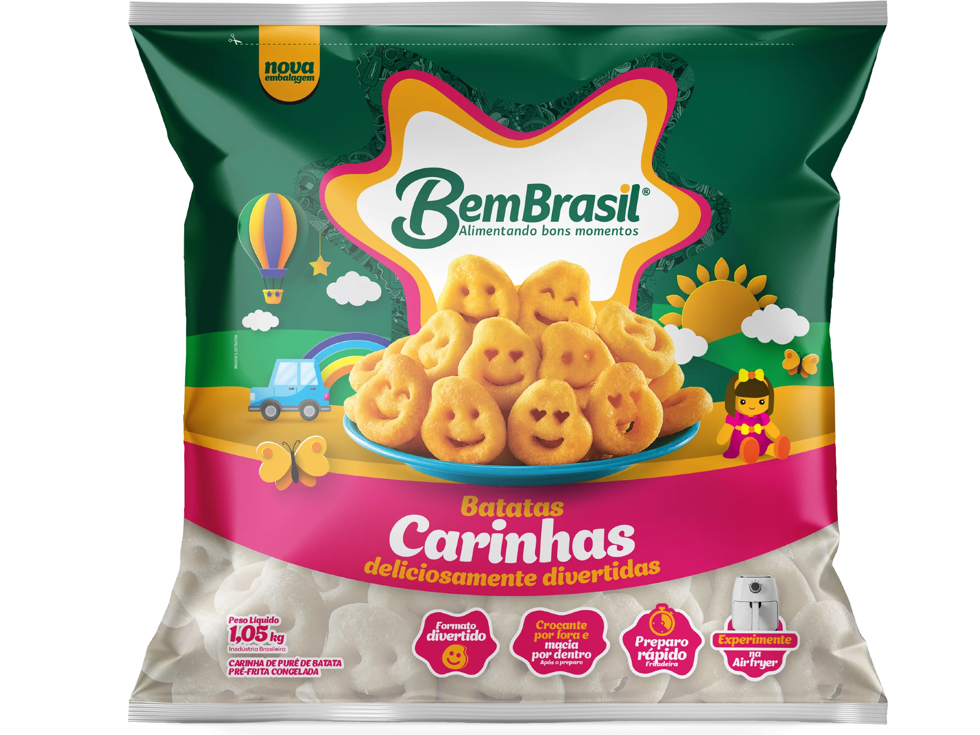 Papas caritas x 1 kg BemBrasil